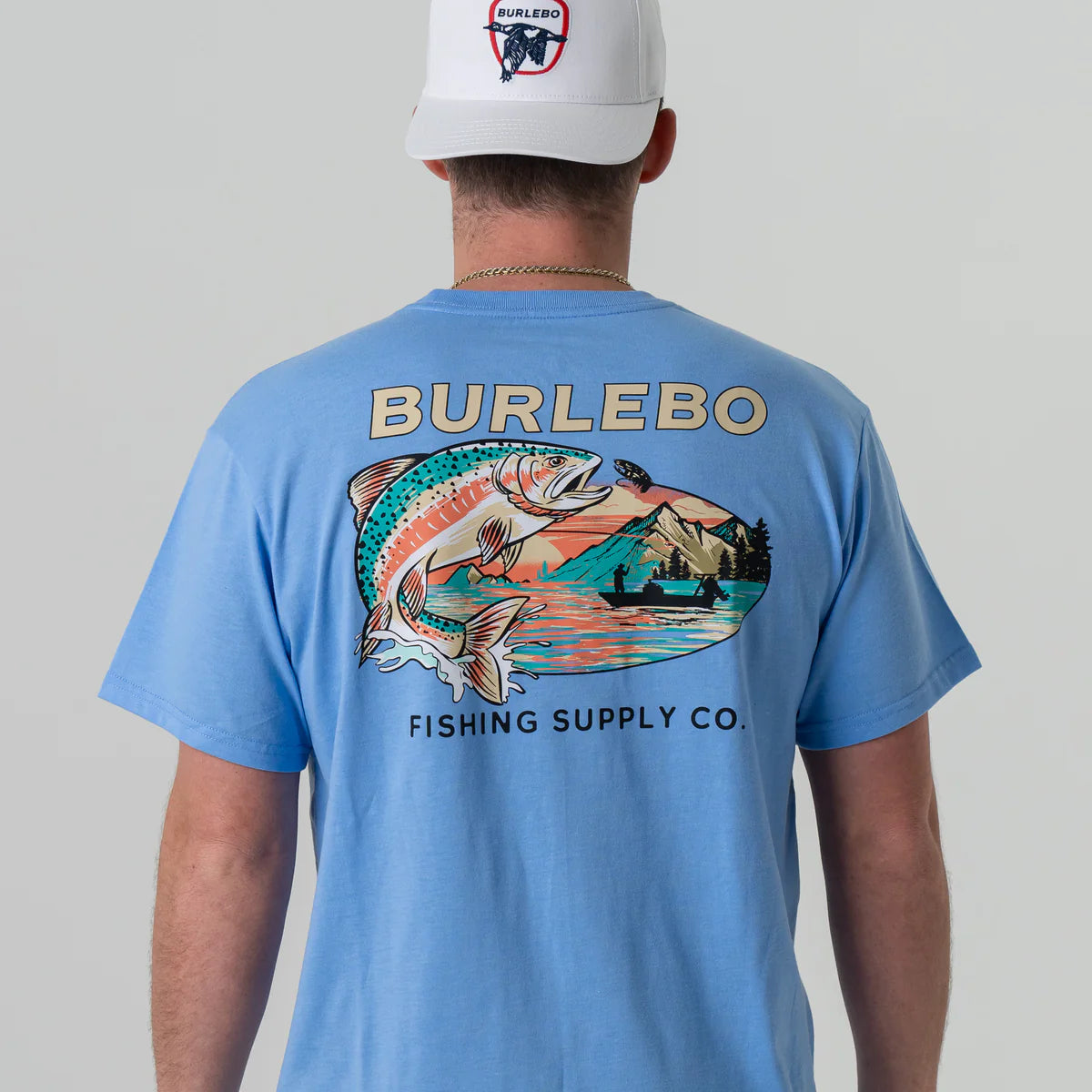 Burlebo Short Sleeve Tee - Last Cast - Heather Periwinkle
